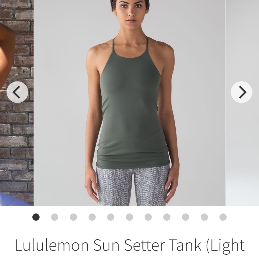 Lululemon sun setter tank size 6